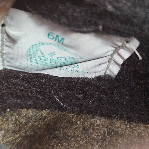 Sorel Boots Fur Lined Suede Brown Lace Up Combat Winter Ankle Booties Size 6 - Picture 11 of 11